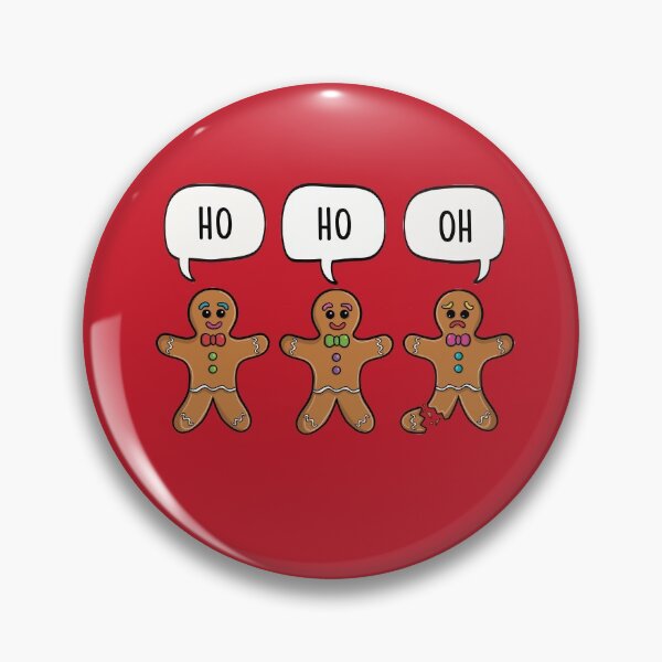 Artikelvorschau, Ho Ho Oh - Cute Funny Gingerbread Men Cartoon Pun entworfen und verkauft von LEFDDesigns.