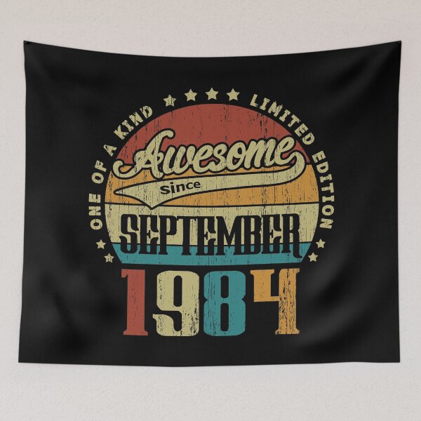 Item preview, Vintage September 1984 One Of A Kind Awesome Since September 1984 36th Birthday Gift 36 Years Old designed and sold by Takatv.