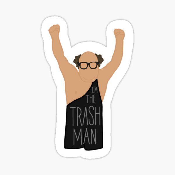 Trash Man Sticker