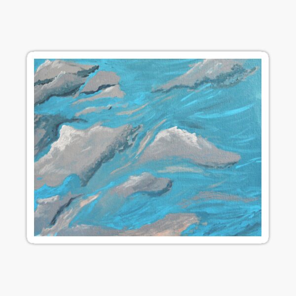 Cloud Wave, Sky, Moving, Wind, Sticker