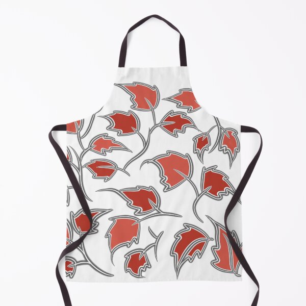 Item preview, Orange and Brown Autumn Leaves in a Stained Glass Style Design designed and sold by Susaans-Art.
