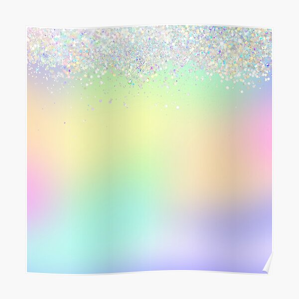 Rainbow Ombre Gradient Foil Glitter Background