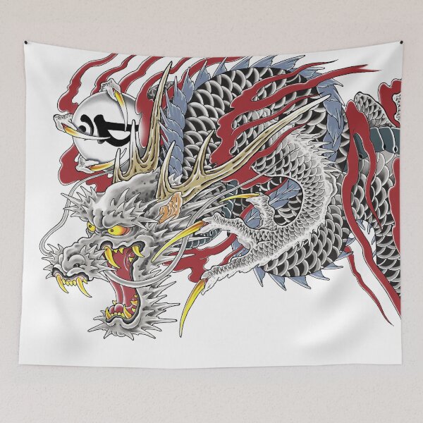 Item preview, Kazuma Kiryu Dragon Tattoo horizontal designed and sold by thehollowpoint.