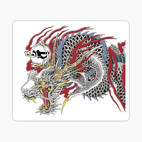 Kazuma Kiryu Dragon Tattoo Horizontal Sticker For Sale By