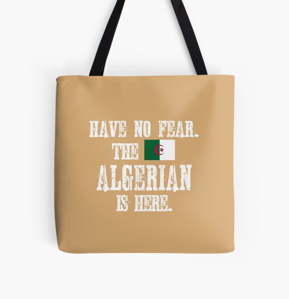 Aperçu de l'œuvre N'ai pas peur. L'Algérien est là. Drapeau de l'Algérie créée et vendue par obedtheartist.