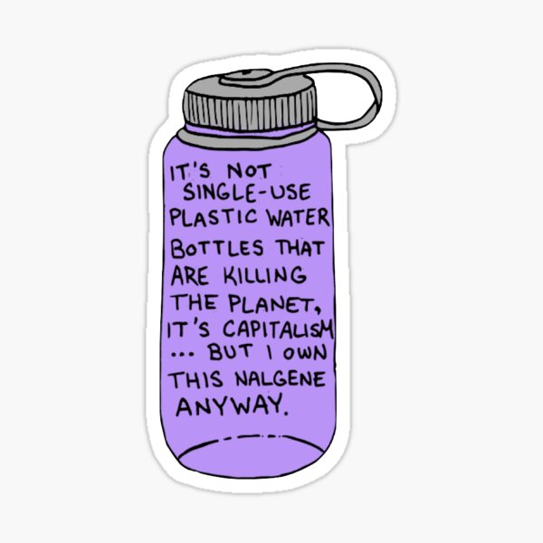 Item preview, Anti-Capitalist Environmentalism Nalgene designed and sold by Rue Adler.