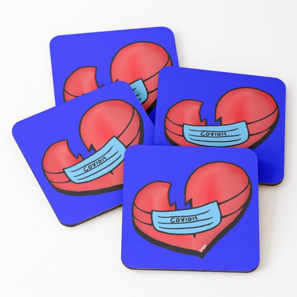 Item preview, Covid19 Broken Hearts designed and sold by HuiCreations.