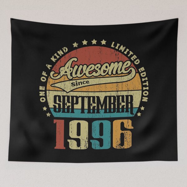 Item preview, Vintage September 1996 One Of A Kind Awesome Since September 1996 24th Birthday Gift 24 Years Old designed and sold by Takatv.