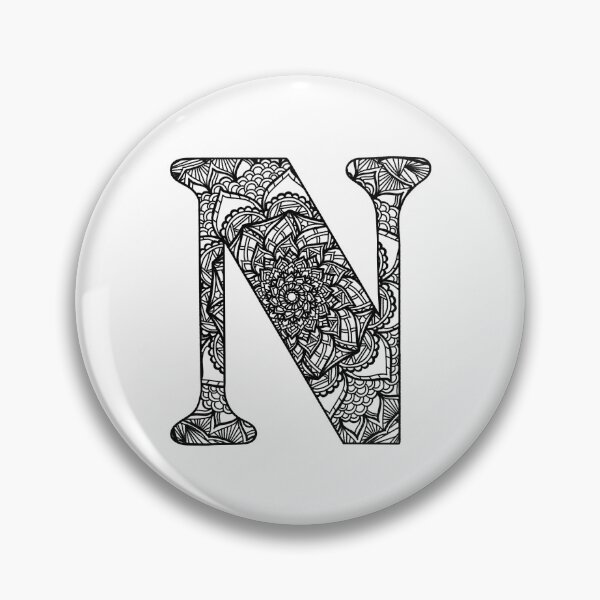 Item preview, Mandala Letter N designed and sold by lizashev.