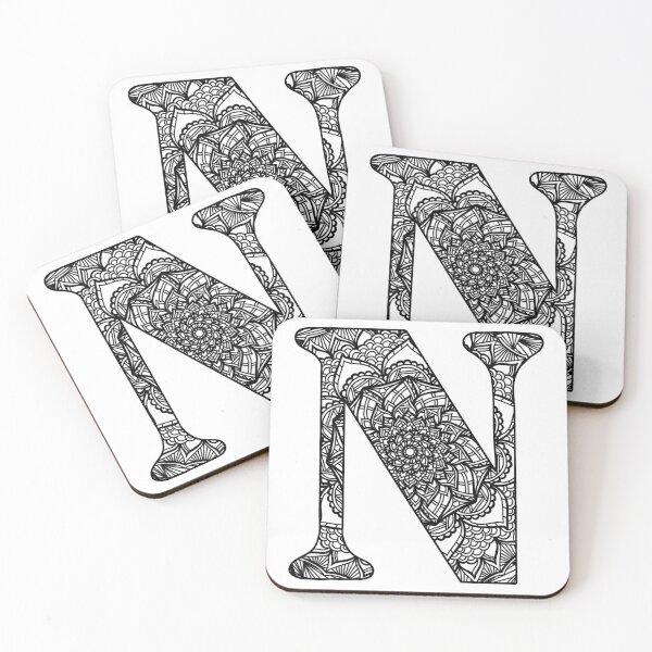 Item preview, Mandala Letter N designed and sold by lizashev.