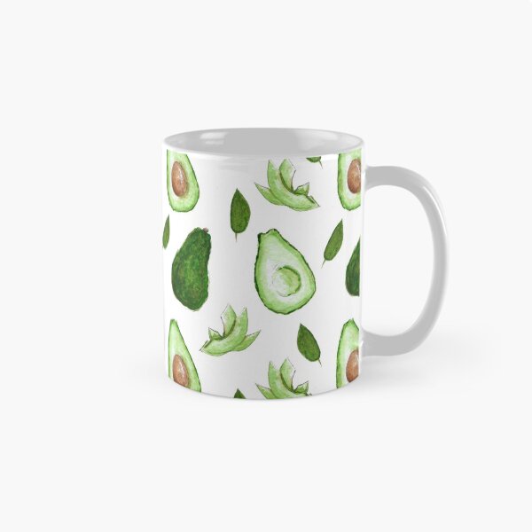 Item preview, Watercolor Avocado Pattern designed and sold by asleepyfairy.