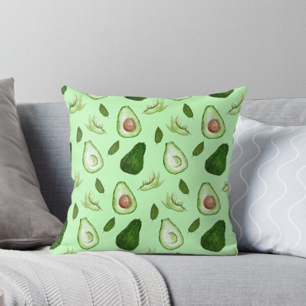 Item preview, Watercolor Avocado Pattern designed and sold by asleepyfairy.