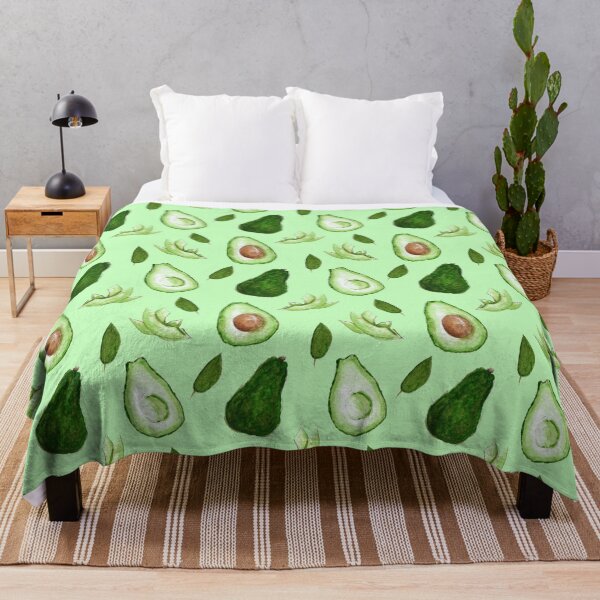 Item preview, Watercolor Avocado Pattern designed and sold by asleepyfairy.