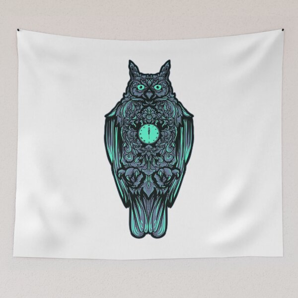 Item preview, Owl Clock Art work designed and sold by JTS STORE.