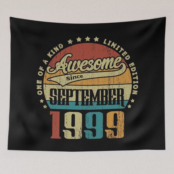 Item preview, Vintage September 1999 One Of A Kind Awesome Since September 1999 21st Birthday Gift 21 Years Old designed and sold by Takatv.