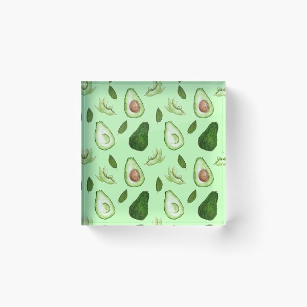 Item preview, Watercolor Avocado Pattern designed and sold by asleepyfairy.