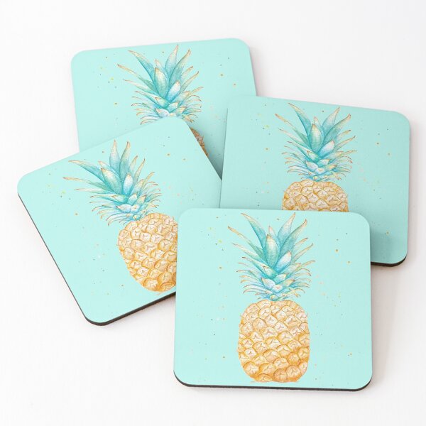 Item preview, Pineapple (Light Turquoise) designed and sold by ErinGArt.