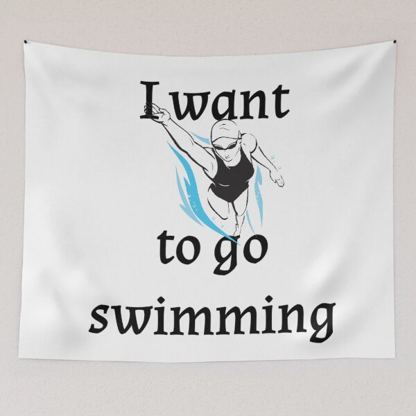 Item preview, I want to go swimming  designed and sold by Water Sports and Safety.