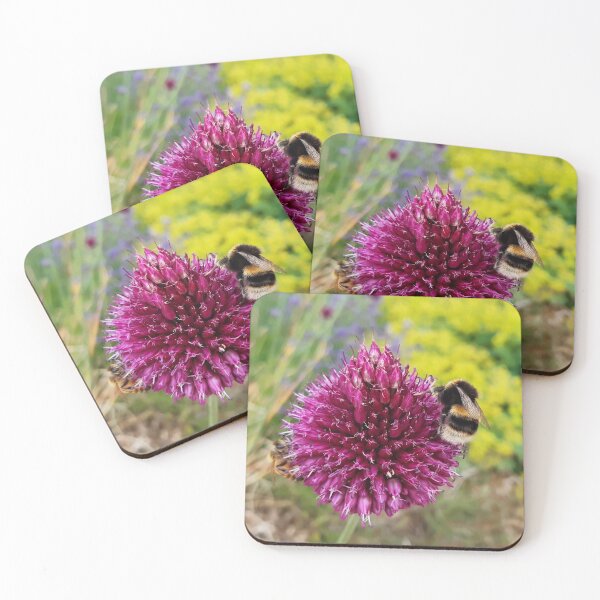 Item preview, Bees on allium  designed and sold by OllieandQuinn.