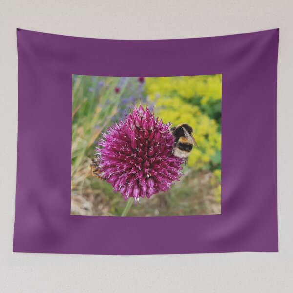 Item preview, Bees on allium  designed and sold by OllieandQuinn.