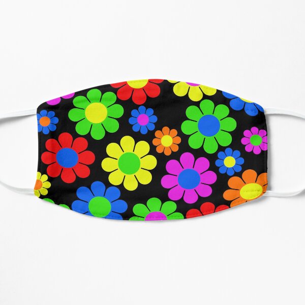 Hippy Flower Daisy Spring Pattern Flat Mask
