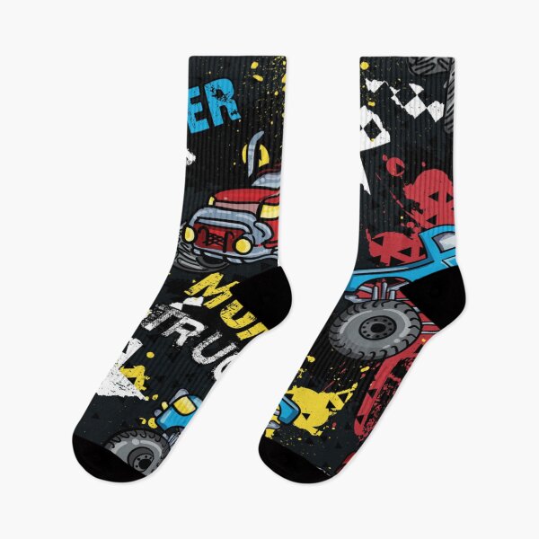 Item preview, Cool Monster truck pattern designed and sold by Preciselymade84.