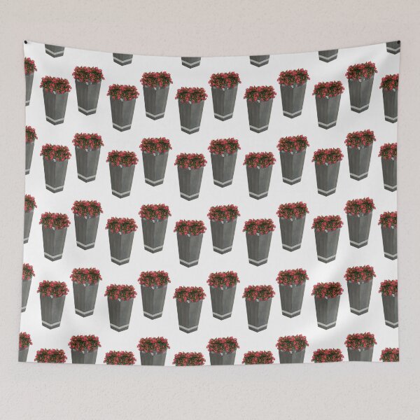 Item preview, Red flower pot designed and sold by Mubaraka A.