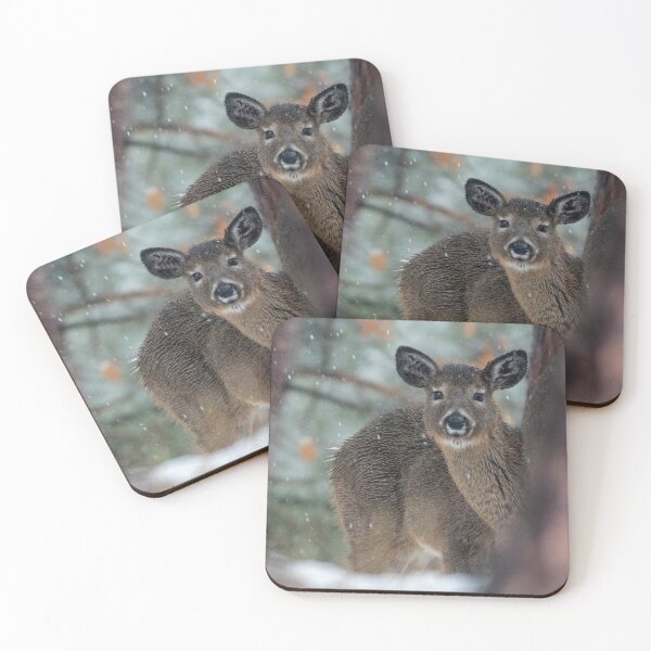 Item preview, White-tailed deer in winter designed and sold by TheCurators.