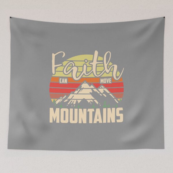 Item preview, Faith Can Move Mountains Religious Christian Theme Apparel design designed and sold by nikkidawn74.