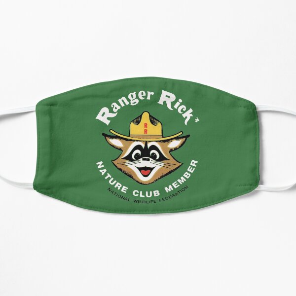 Ranger Rick's Nature Club Vintage Member Badge Flat Mask