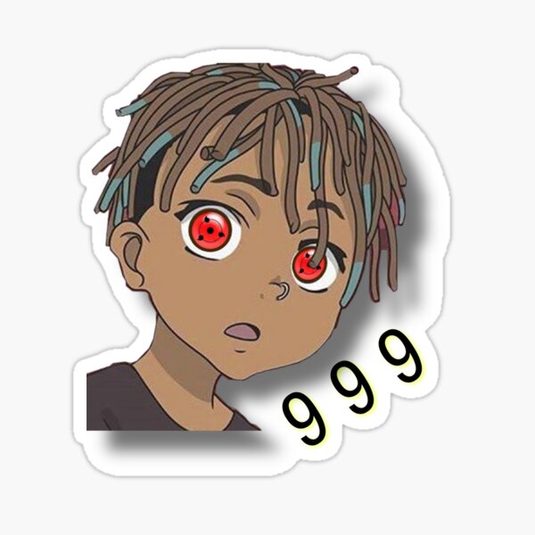 Anime Juice Wrld 9 9 9 Cartoon Art Sticker By Acp9846 Redbubble