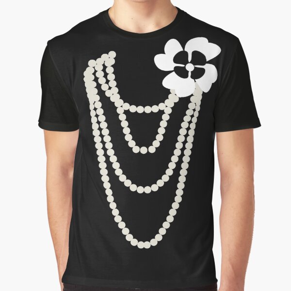Item preview, The Little Black Dress with Pearl Necklace and Corsage Design designed and sold by sinceanna.
