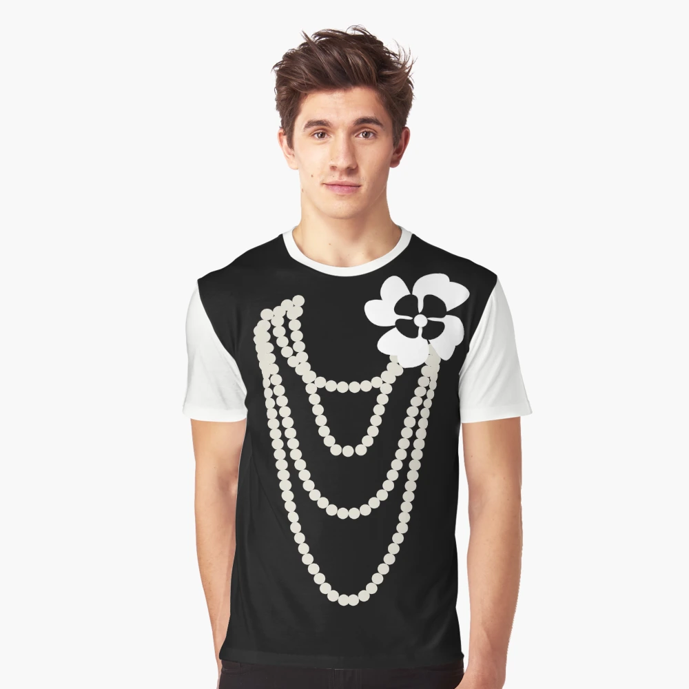 Tシャツ・カットソー [NICEGHOSTCLUB]PEARL NECKLACE SYMBOL BIG BIG TEE_WHITE(NG2 pearl necklace symbol big big tee[white] - niceghostclub