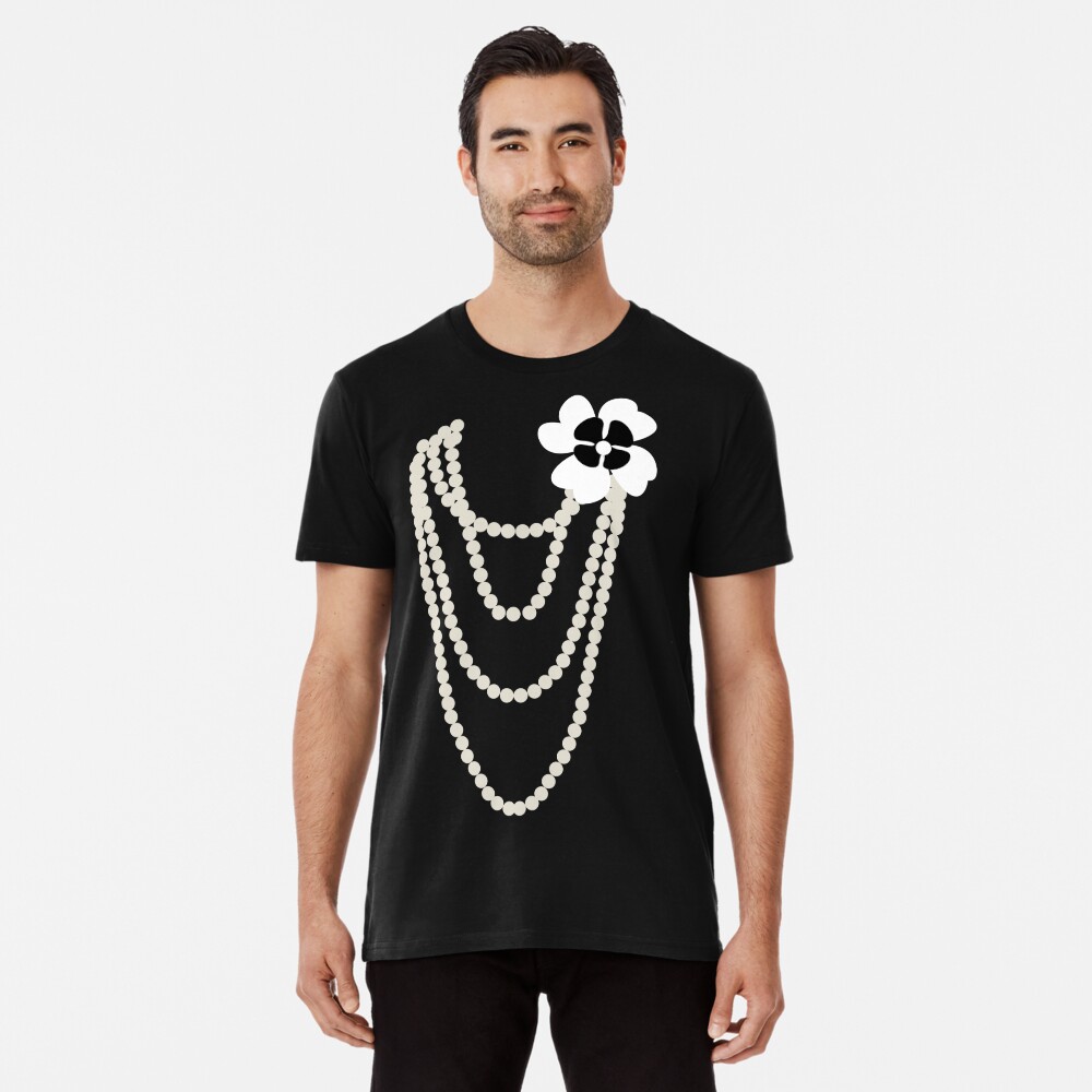 T Shirt With Necklace Print