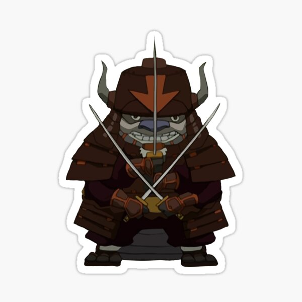 Samurai Momo From Avatar the Last AirBender Sticker for Sale by