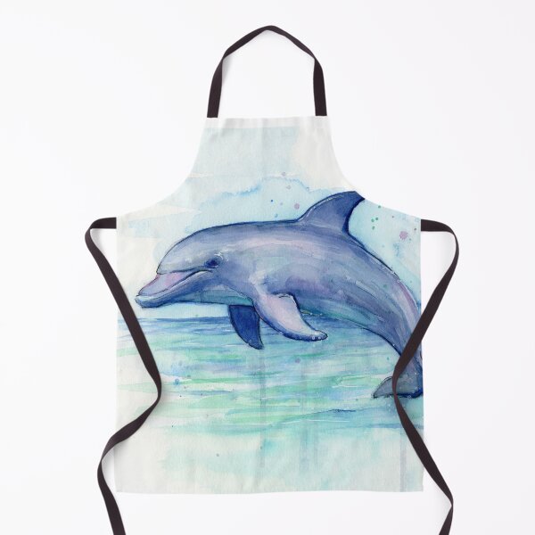 Artikelvorschau, Delphin-Aquarell entworfen und verkauft von Olga Shvartsur.