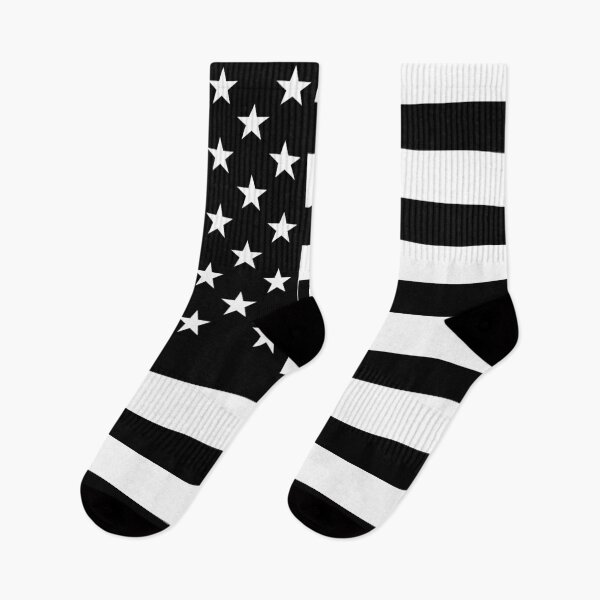 Item preview, Black and White American Flag  designed and sold by artvia.