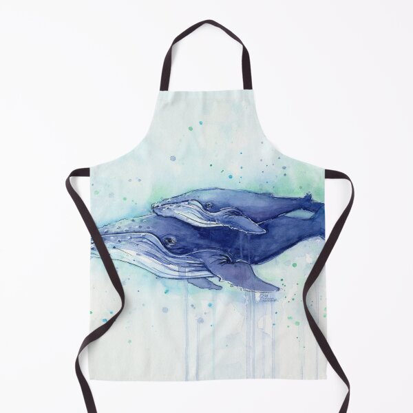 Item preview, Humpback Whale Mom and Baby Painting designed and sold by Olga Shvartsur.