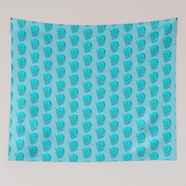 Item preview, Japanese Skull in Sea Blue designed and sold by tonylamfood.