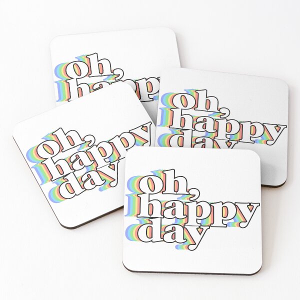 Item preview, Oh, Happy Day #typography designed and sold by boredcreator.