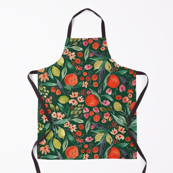 Item preview, Clementines and limes watercolor on green designed and sold by Laura Wright.
