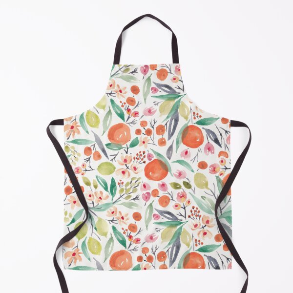 Item preview, Clementines and limes watercolor on white designed and sold by Laura Wright.