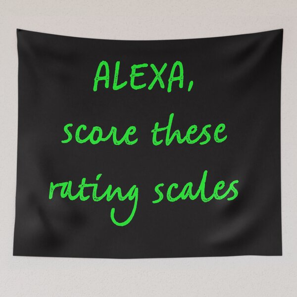 Item preview, Alexa score these rating scales designed and sold by firegalaxy.