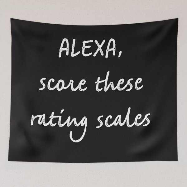 Item preview, Alexa score these rating scales designed and sold by firegalaxy.