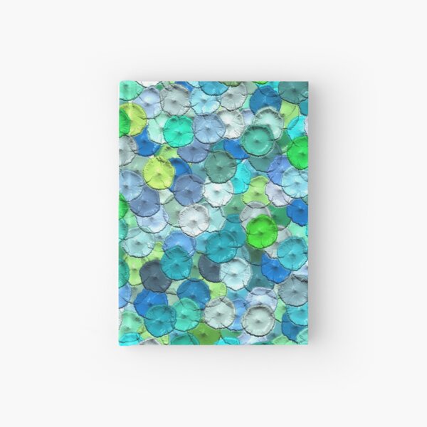 Dots Points in Blue/Green acryl painting Notizbuch