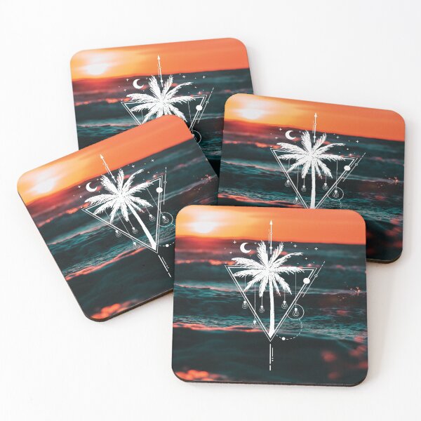 Item preview, Geometric Palm Against Sunset designed and sold by Katey1285.