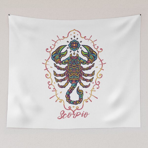 Item preview, Hand Drawn Colorful Scorpio Zodiac designed and sold by JTS STORE.