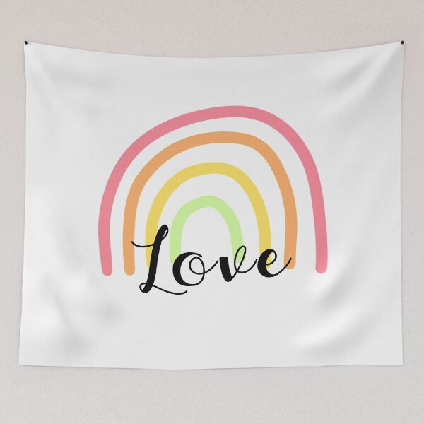 Item preview, Rainbow with Love Text designed and sold by passionatelyem.