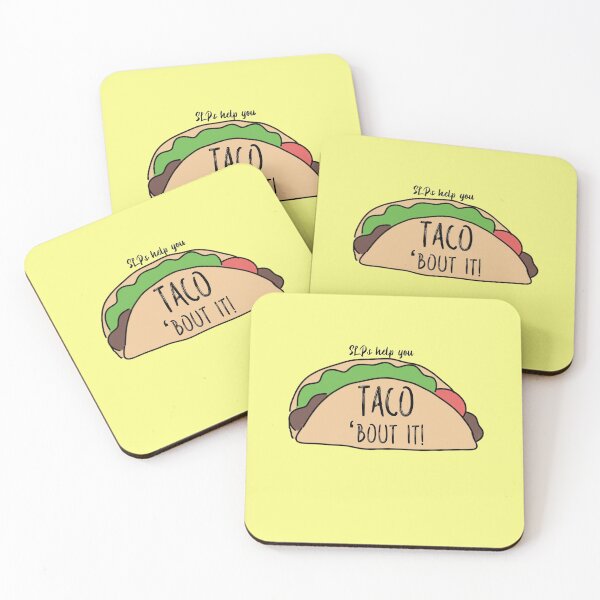 Item preview, SLPs help you taco bout it! Cute funny taco design speech therapist designed and sold by Artbyacat.