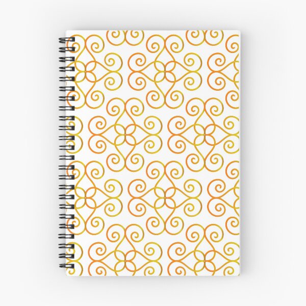 Item preview, Orange Yellow Gradient Swirls Damask Pattern 2 designed and sold by Orchyd.